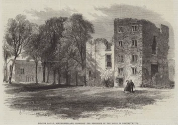 Dilston Castle, Northumberland, formerly the Residence of the Earls of Derwentwater